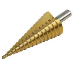 EXTOL vrták stupňovitý, 4-32/2mm, 15 otvorů, průměr stopky 10mm, délka 101mm, TiN, EXTOL CRAFT (20055)