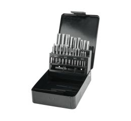 EXTOL závitníky, sada 21ks, M3-M4-M5-M6-M8-M10-M12, EXTOL CRAFT (29301)