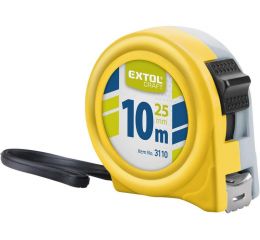 EXTOL metr svinovací, 10m, šířka pásku 25mm, II.tř.př., EXTOL CRAFT (3110)