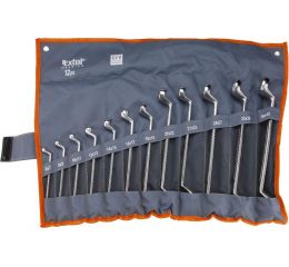 EXTOL klíče očkové/očkové, sada 12ks, 6-32mm, CrV, EXTOL CRAFT (6233)