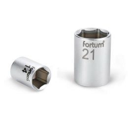 FORTUM hlavice nástrčná, 1/4', 5,0mm, L 25mm, 61CrV5, FORTUM (4701404)
