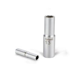 FORTUM hlavice nástrčná prodloužená, 1/4', 10mm, L 50mm, 61CrV5, FORTUM (4701523)