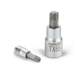 FORTUM hlavice zástrčná TORX, 1/4', TX27, L 37mm, CrV/S2, FORTUM (4701724)