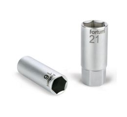 FORTUM hlavice na zapalovací svíčky, 1/2', 16mm, L 65mm, 61CrV5, FORTUM (4700902)