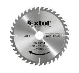 EXTOL kotouč pilový s SK plátky, 400x2,8x30mm, 60T, šířka SK plátků 3,8mm, EXTOL PREMIUM (8803257)