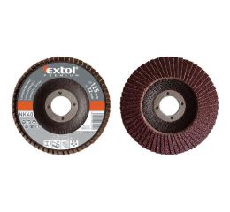EXTOL kotouč lamelový šikmý, P40, 115mm, sklotextilní podložka, korund, EXTOL PREMIUM (8803304)