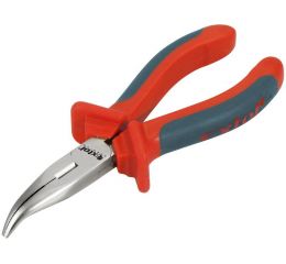 EXTOL kleště půlkulaté zahnuté, 160mm, antikorozní povrchová úprava, rukojeť měkčená protiskluzovou TPR gumou, EXTOL PREMIUM (88