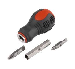 EXTOL šroubovák 4v1, PH1, PH2, (-) 4, 5.5mm, CrV (8819106)