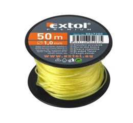 EXTOL provázek stavební, 1,7mm, 50m, žlutý, cívka, EXTOL PREMIUM (8847212)