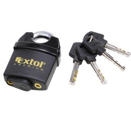 EXTOL zámek visací bezpečnostní voděodolný, 60mm, 4 klíče, EXTOL PREMIUM (8857760)