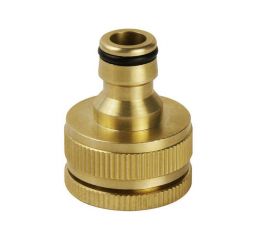 EXTOL konektor na kohoutek, 1/2"-3/4", mosazný, EXTOL PREMIUM (8876021)