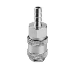 EXTOL rychlospojka vzduchová zásuvka pro hadici, 3/8", (vnitřní průměr 9mm), mosazná poniklovaná, EXTOL PREMIUM (8865119)