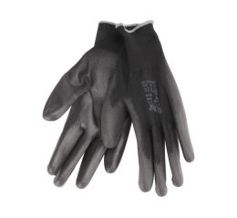 EXTOL rukavice z polyesteru polomáčené v PU, černé, velikost 11", EXTOL PREMIUM (8856638)