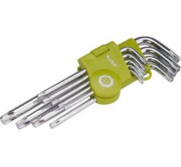 EXTOL L-klíče TORX, sada 9ks, T10-15-20-25-27-30-40-45-50, EXTOL CRAFT (66011)