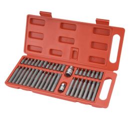 EXTOL hroty HEX-TORX-XZN, sada 40ks, CrV, EXTOL PREMIUM (8818202)