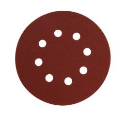 EXTOL papír brusný výsek, suchý zip, bal. 10ks, 125mm, P100, 8 otvorů (8803564)