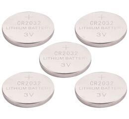 EXTOL baterie lithiové, 5ks, 3V (CR2032) (42050)