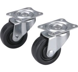 EXTOL kolečka otočná z tvrdé pryže, sada 2ks, průměr 40mm (956011)
