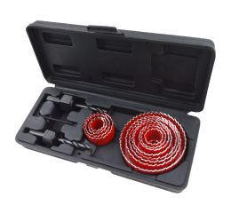EXTOL vrtáky vykružovací korunkové, 12průměrů Ř19-76mm (8801606)