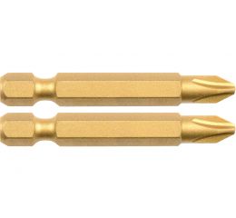 FORTUM-KITO hrot křížový sada 2ks, PH 2x50mm, S2-Titan. úprava, FORTUM-KITO, hrot křížový sada 2ks, PH 2x50mm, S2-Titan. úprava,