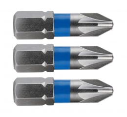 FORTUM-KITO hrot křížový sada 3ks, PZ 3x25mm, S2, FORTUM-KITO, hrot křížový sada 3ks, PZ 3x25mm, S2, FORTUM-KITO, S2 (4741303)