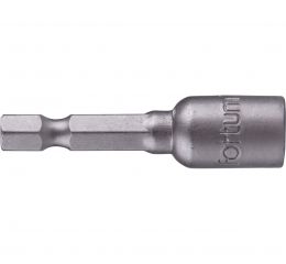 FORTUM-KITO klíč nástrčný magnetický 1/4" stopka, 7x48mm, CrV (4741607)