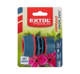 EXTOL spojka na hadici, 1/2" - 3/4" (8876413)
