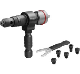 FORTUM nástavec nýtovací na vrtačku T, pro trhací nýty 2,4-6,4mm, CrMoV (4770663)