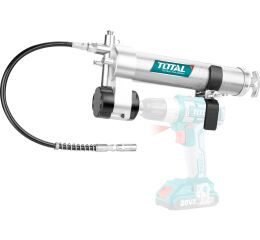 TOTAL Přídavná mazací pistole, industrial, objem 400ml, doporučený pracovní tlak 4 000psi, maximální tlak 8 000psi,, Hliník (TGU