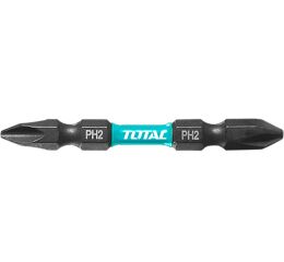 TOTAL Hroty oboustranné, sada, PH2+PH2 65mm (TACIM16PH233)