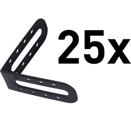 EXTOL rohové profily k distančním/nivelačním klipům 8845010, sada 25ks, plast (8845010A)