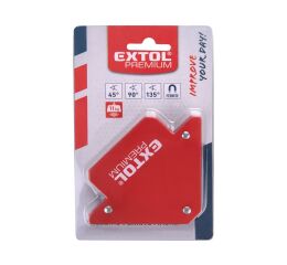 EXTOL magnet-úhelník svařovací, 45°-90°-135°, nosnost do 11kg (8815183)