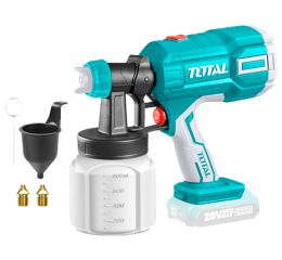 TOTAL Pistole stříkací na barvu AKU, 20V Li-ion, 2000mAh, bez baterie a nabíječky (TSGLI2003)