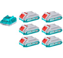 TOTAL Sada baterií a nabíječky, 20V Li-ion, 2000mAh, industrial (TFBCLI2062)