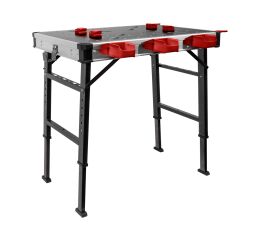 FORTUM stůl pracovní skládací, 850x600mm, výška 73,5-88,5cm (4759990)