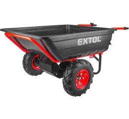 EXTOL dvoukolák nákladní s převodovkou aku, 300kg, 300l, 40V Li-ion, 6Ah (8891592)