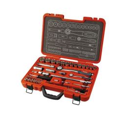 EXTOL klíče nástrčné, sada 67ks, 1/4", 1/2", CrV, EXTOL PREMIUM (8818315)