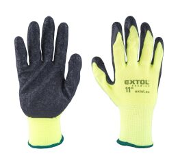 EXTOL PREMIUM rukavice nylonové, bezešvé, polomáčené v latexu, velikost 11" (8856647)