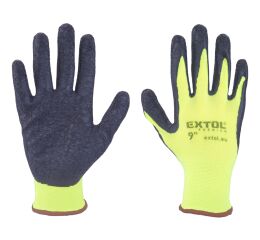 EXTOL PREMIUM rukavice nylonové, bezešvé, polomáčené v latexu, velikost 9" (8856645)