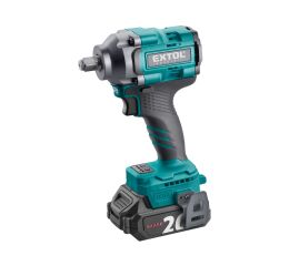 EXTOL INDUSTRIAL utahovák rázový 1/2" aku SHARE20V, 500Nm, BRUSHLESS, 2Ah (8791814)