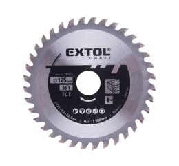 EXTOL CRAFT kotouč pilový s SK plátky, O 125x2,2x22,2mm, 36T (19103)
