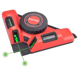 EXTOL PREMIUM laser zelený-úhelník 90°, s elektr. přísavným modulem (8823303)