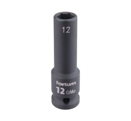 FORTUM hlavice nástrčná rázová 1/2", 12mm, L 78mm, CrMoV (4703212)
