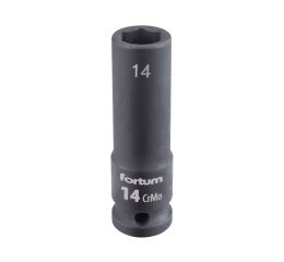 FORTUM hlavice nástrčná rázová 1/2", 14mm, L 78mm, CrMoV (4703214)