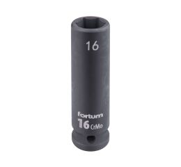 FORTUM hlavice nástrčná rázová 1/2", 16mm, L 78mm, CrMoV (4703216)