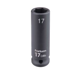 FORTUM hlavice nástrčná rázová 1/2", 17mm, L 78mm, CrMoV (4703217)