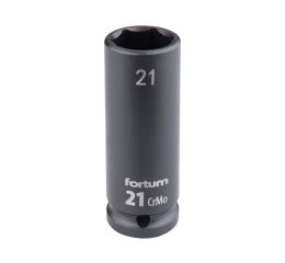 FORTUM hlavice nástrčná rázová 1/2", 21mm, L 78mm, CrMoV (4703221)