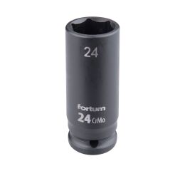 FORTUM hlavice nástrčná rázová 1/2", 24mm, L 78mm, CrMoV (4703224)