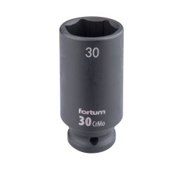 FORTUM hlavice nástrčná rázová 1/2", 30mm, L 78mm, CrMoV (4703230)