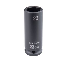 FORTUM hlavice nástrčná rázová 1/2", 22mm, L 78mm, CrMoV (4703222)